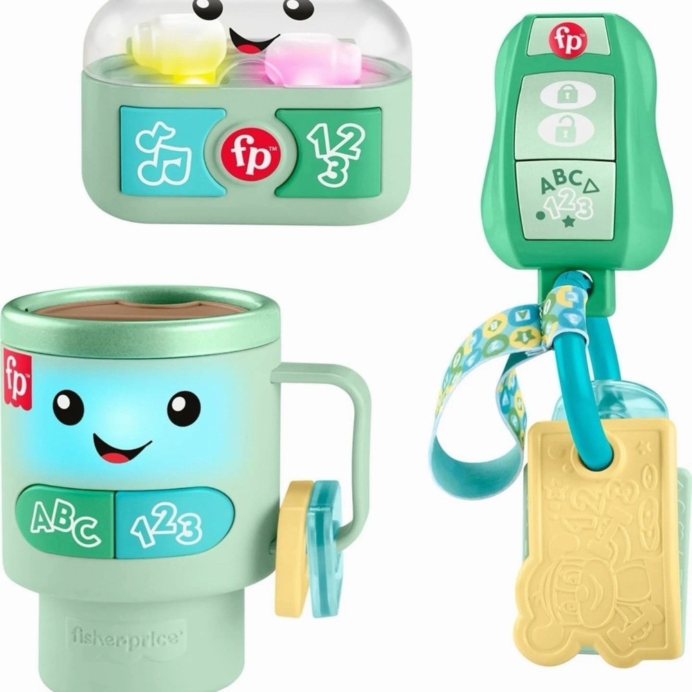 Fisher-Price Baby Toys Laugh & Learn Ready to Go Gift Set, 3 Electronic Learning